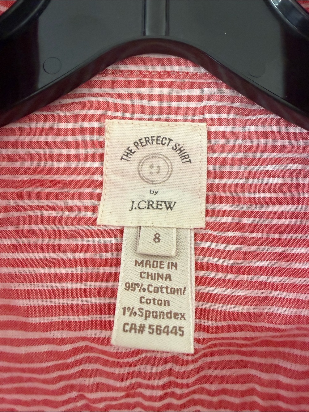 J. Crew Pink and White Striped Button-Down Shirt - Picture 4 of 5
